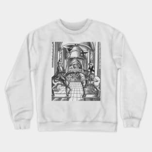 Armored knights in a medieval setting Crewneck Sweatshirt